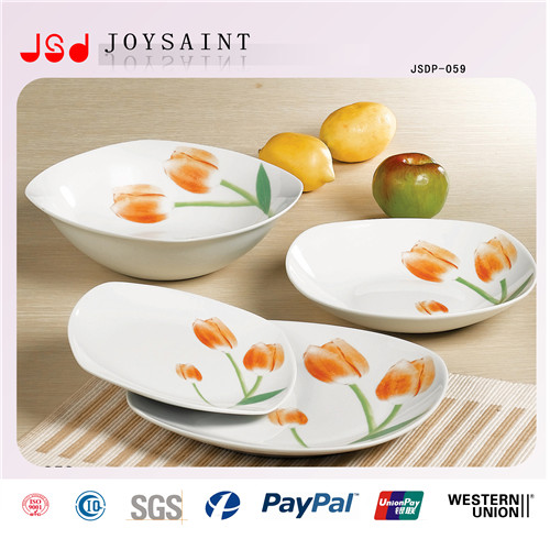 Square Shape Porcelain Dinner Set