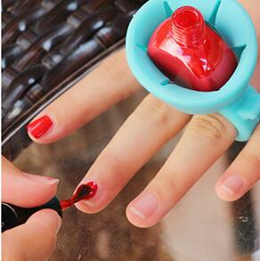 Practical Silicone Nail Polish Bottle Holder