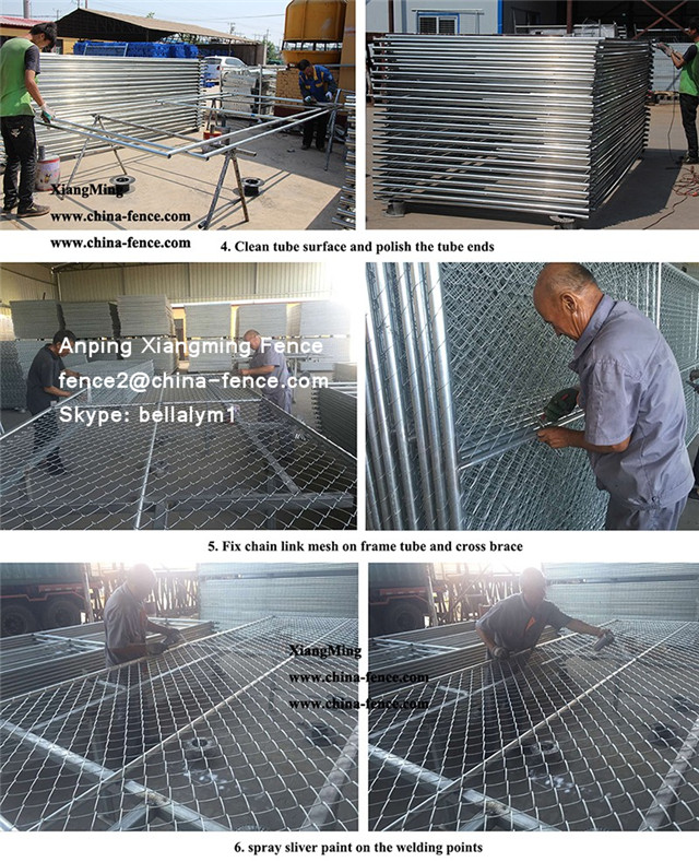 Galvanized Chain Link Temporary Fencing for Us Markets