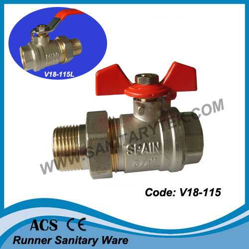 Brass Ball Valve with Union Pipe (V18-563)