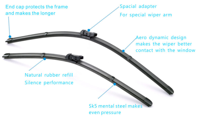 Auto Parts Soft Wiper Blade for Tiguan