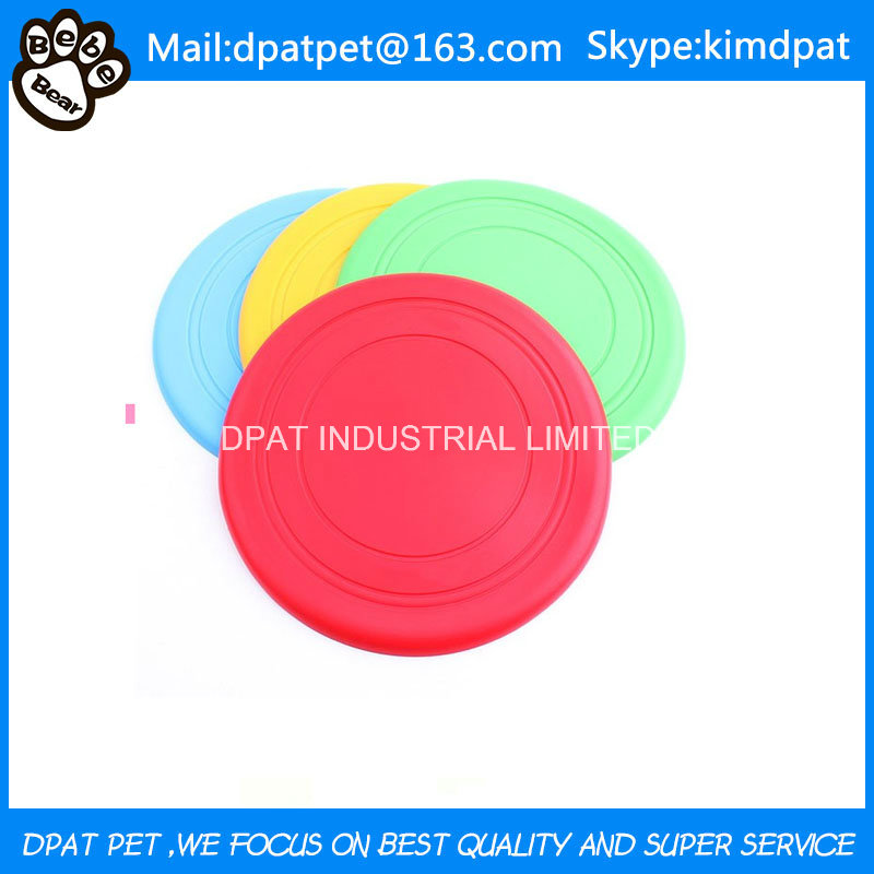 Dog Flyer Toys Frisbee Pet Natural Rubber Flyer Toys