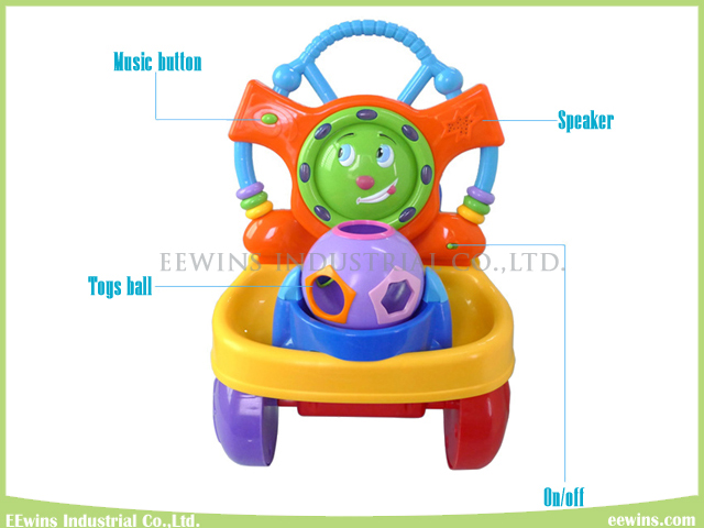 Switchable Toys Baby Walker (ride-on or push forward)