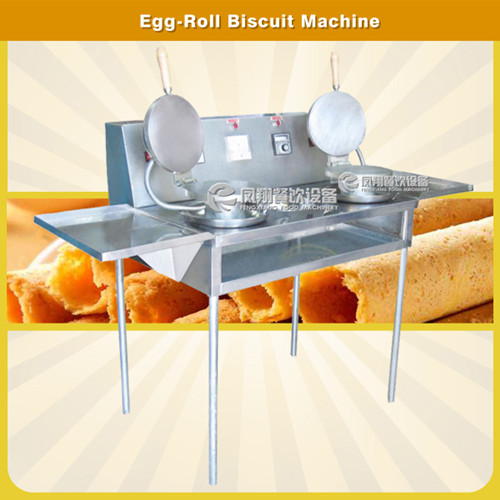 High Efficiency Double Operation Pan Egg Roll Baker, Egg Roll Making Machine