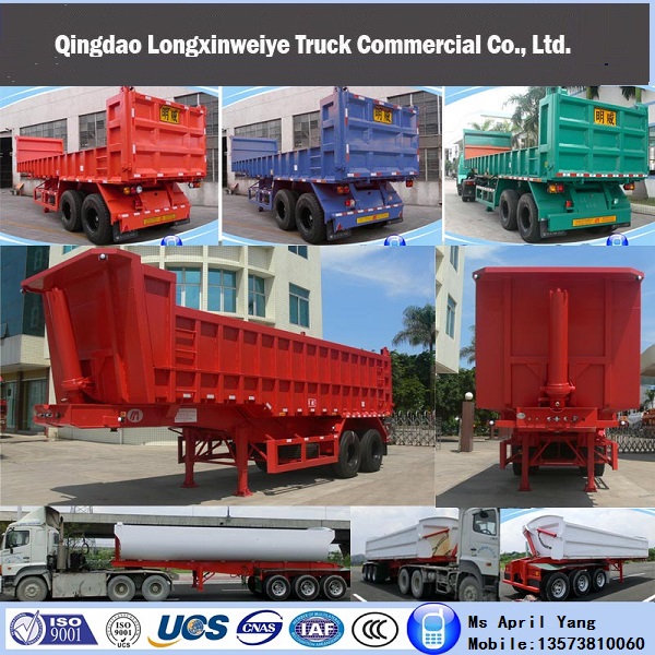 25cbm 3 Axles Self Tipping Semi Trailer