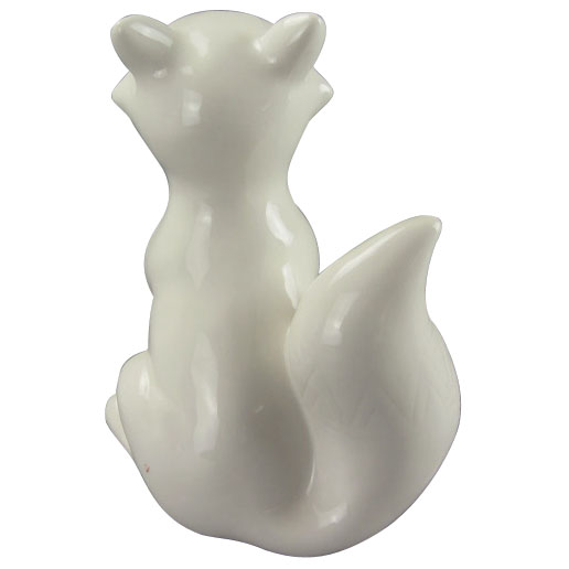 Animal Shapedceramic Craft, Standing The Dog with White Glaze