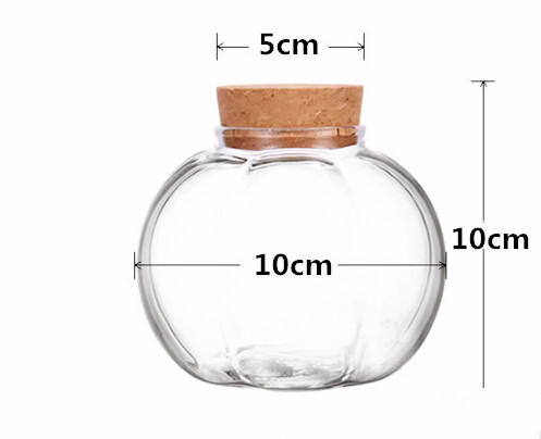 Creative Design Glass Jar Flower Shape Glass Jar Pumpkin Jars