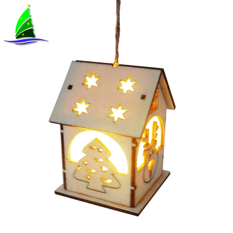 Christmas LED Light Wooden House