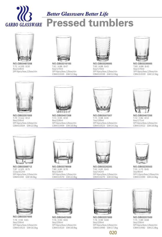 8oz Drinking Glass Tumbler Model 3308 (GB03147008)