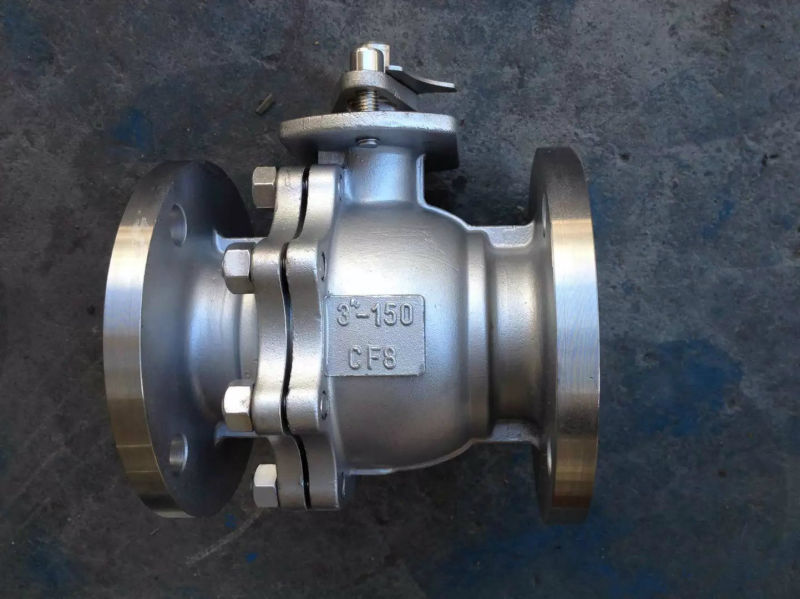 2PC Stainless Steel Industrial Flange Float Ball Valve (Q41)
