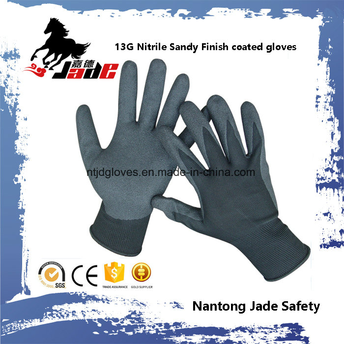 13G Nitrile Sandy Finish Coated Work Glove