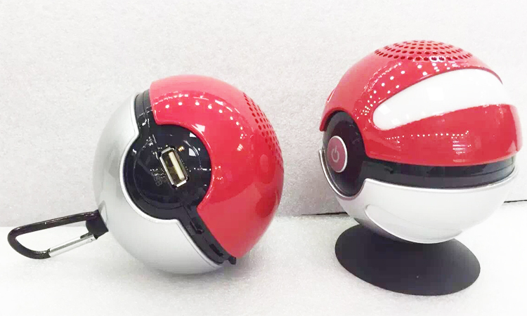 Hot Selling Pokeball Pokemon Go USB Play Wireless Bluetooth Speaker