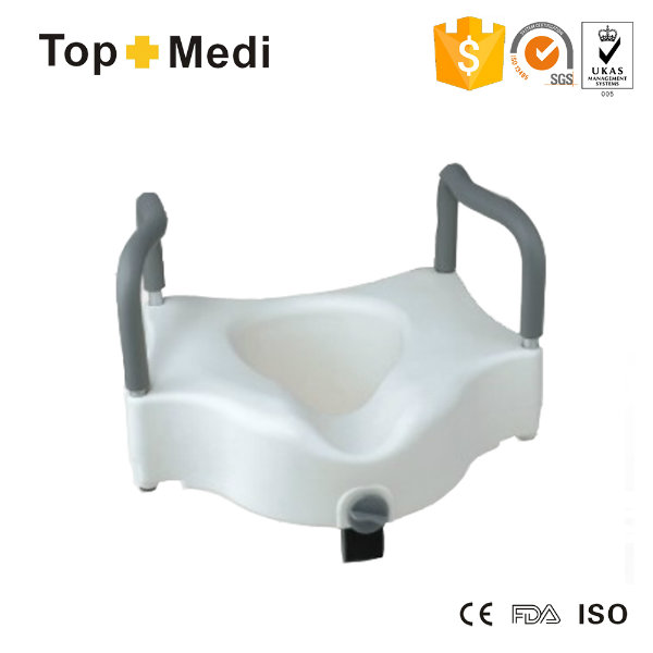 Topmedi Raised Toilet Seat with Armrest