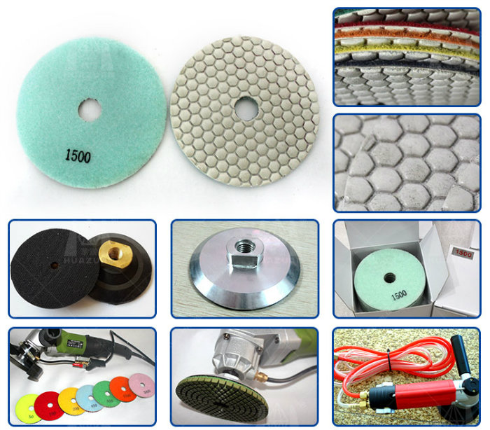 New Arrival Hexagon Diamond Dry Polishing Pads