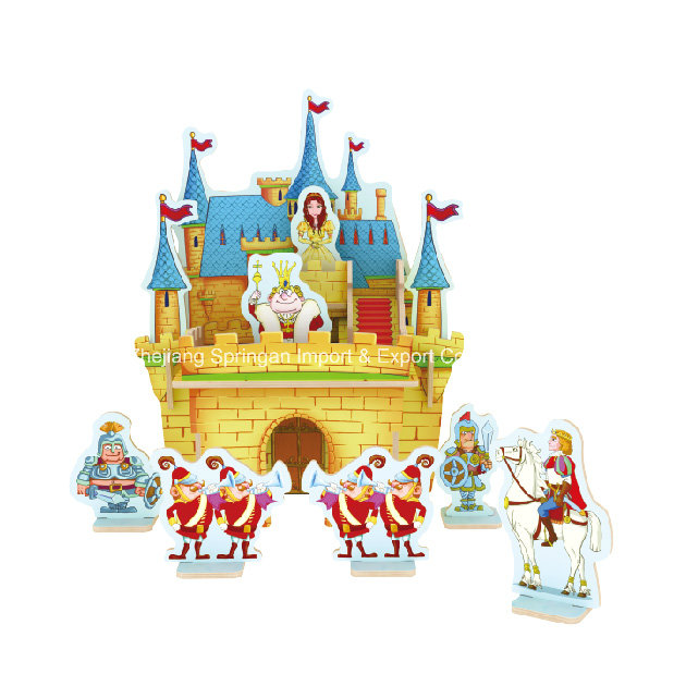 Wood Collectibles Toy for DIY Houses-Princess's Castle