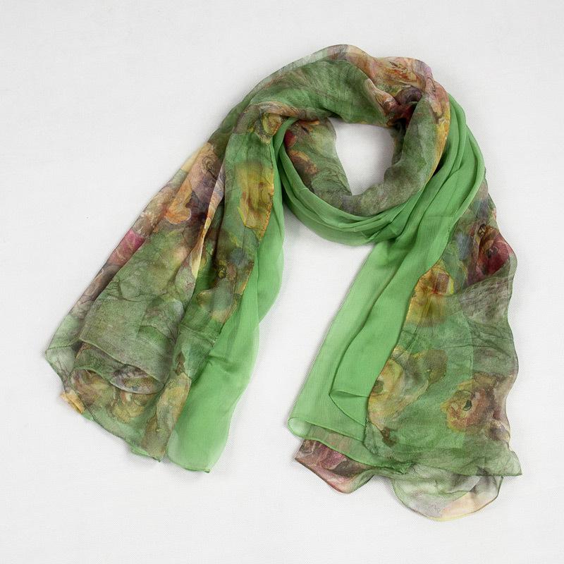 Elegant and Fashionable Women's Scarf Shawl Autumn Green