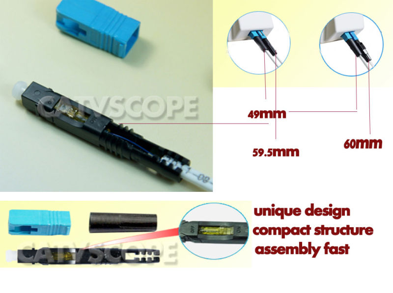 FTTH Sc Upc/APC Fiber Optic Field Assembly Fast Connector