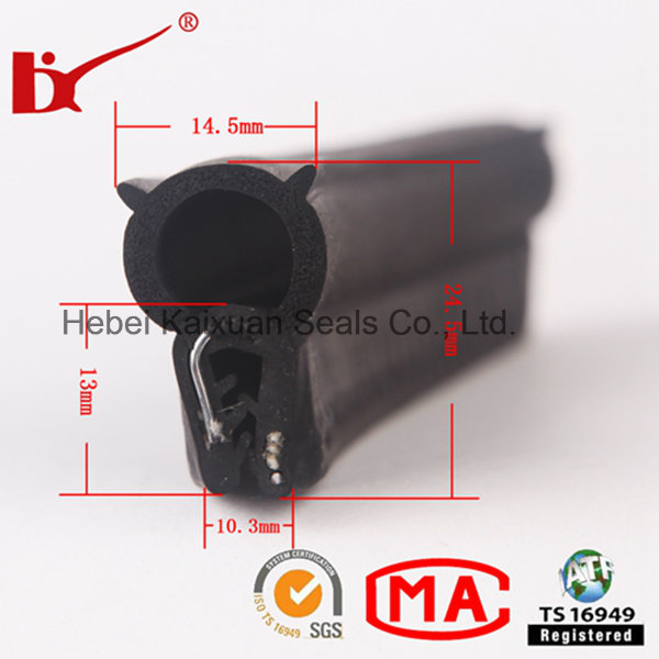 EPDM Extruded Aluminum Window Rubber Seal for Auto