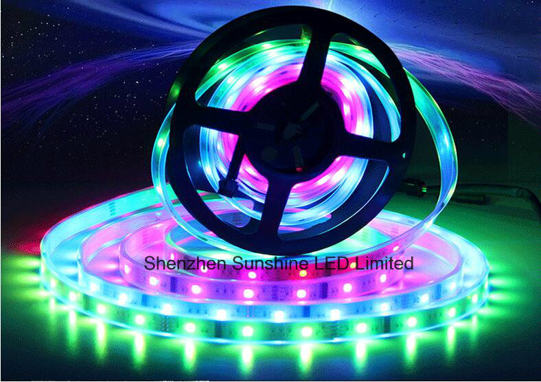 SMD5050 150LEDs 6803IC 133 Color Changing RGB Waterproof LED Strip