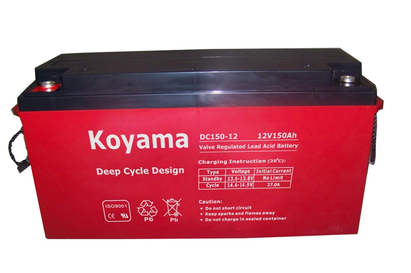 12V 150ah Deep Cycle AGM Battery for Solar / Telecom