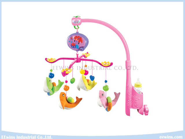 Electric Musical Baby Mobiles with Plush Toys for Baby