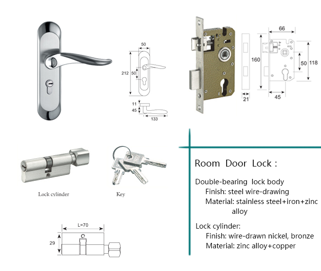 Stainless Steel Door Lock for Houses