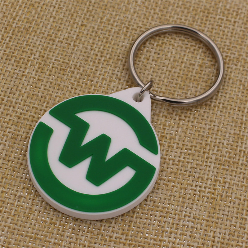 Wholesale Custom Your Branded 2D Soft PVC Keytag with Branded Logo