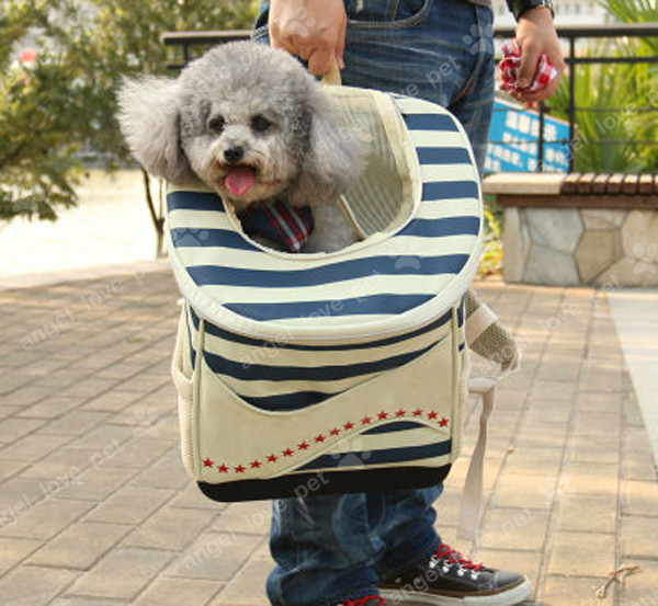 Firm Navy Style Shoulder Pet Product Pet Carrier