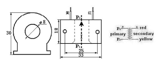 Lcta7RC Vertical Feedthrough Micro Precision Current Transformer