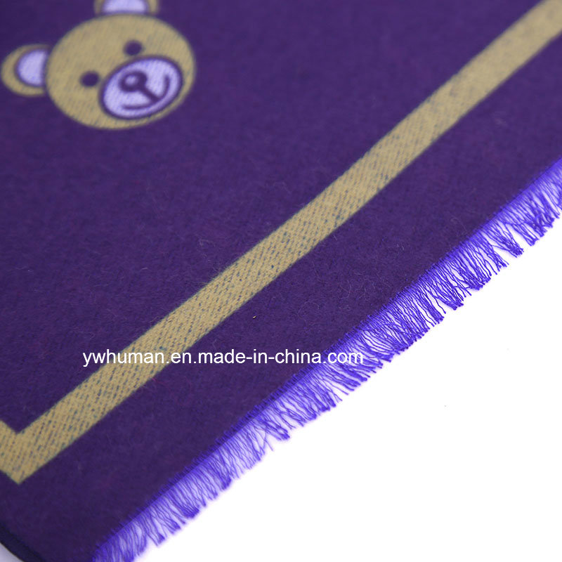 2016 New Style Purple Little Bear Pashmina Scarf