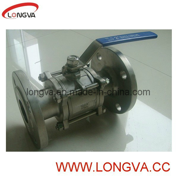 Ss Full Port 3-PC Flange Ball Valve