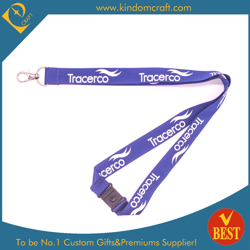 Hot Sale Flat Polyester Screen Printed Lanyard