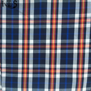 100% Cotton Poplin Woven Yarn Dyed Fabric for Shirts/Dress Rls50-19po