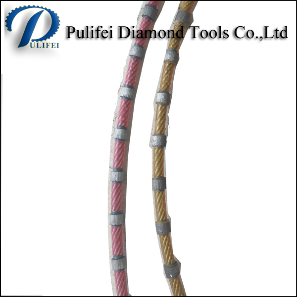 Diamond Sintered Bead to Diamond Wire Rope Saw for Cutting