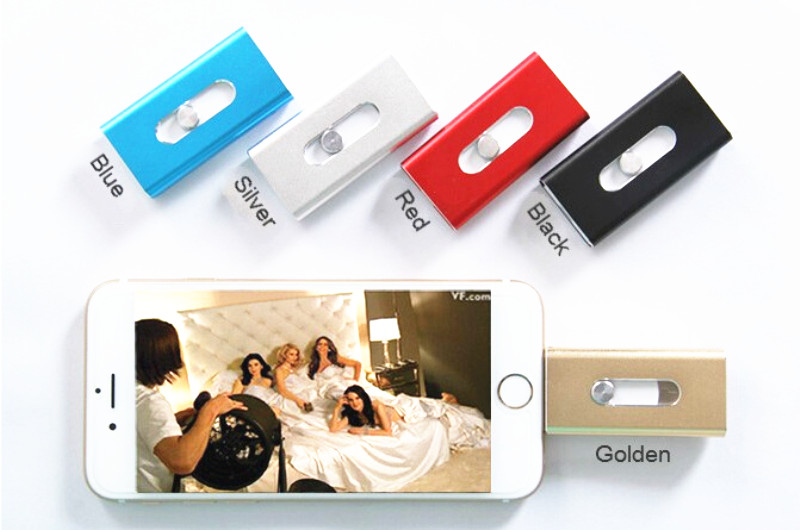 16GB OTG Flash Memory Metal OTG USB Pendrive for iPhone