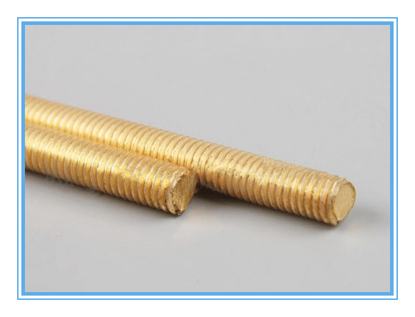 Thread Rod/Thread Bar with Gold Zinc Plated