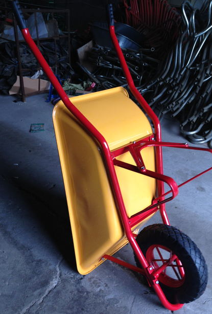 Concrete Wheel Barrow for Loading Sand