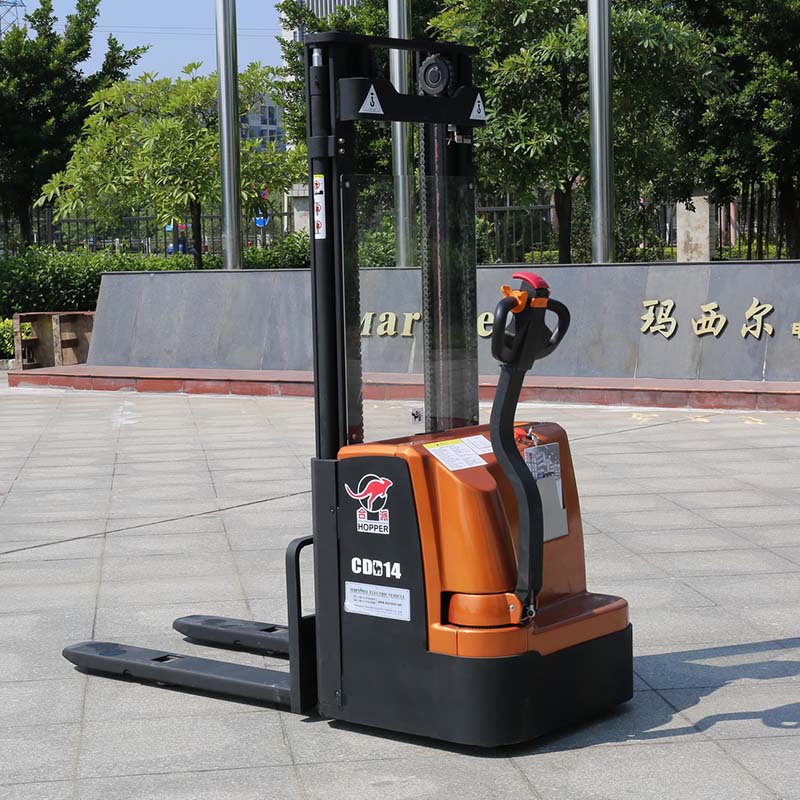 Factory Price Offer Full Electric Powered Forklift Pallet Stacker (CDD14)