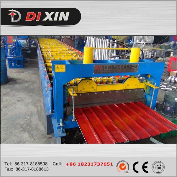 China Manufacturer Dixin Color/Galvanized Steel Roofing Sheet Roll Forming Machine