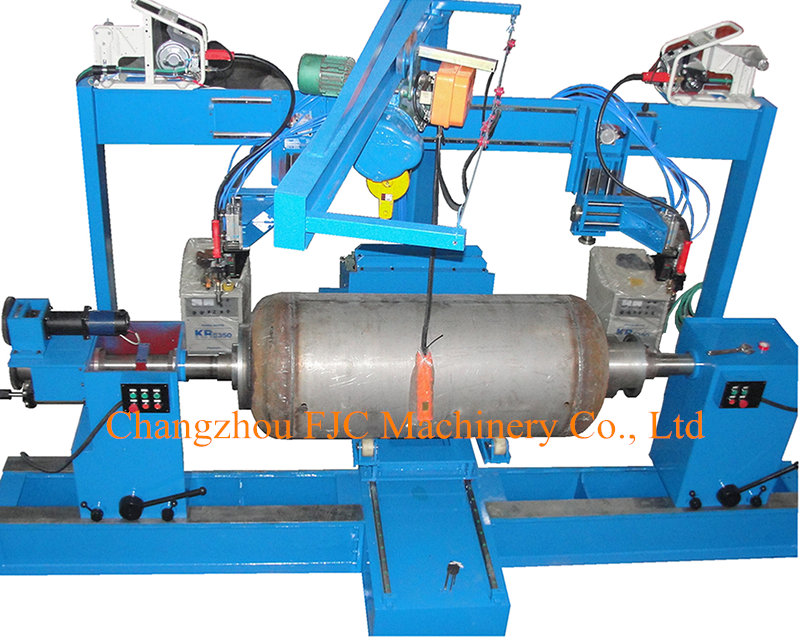 Double Torches Circumferential Seam Welding Machine for Stainless Steel Solar Water Tank Hemispheric Cover