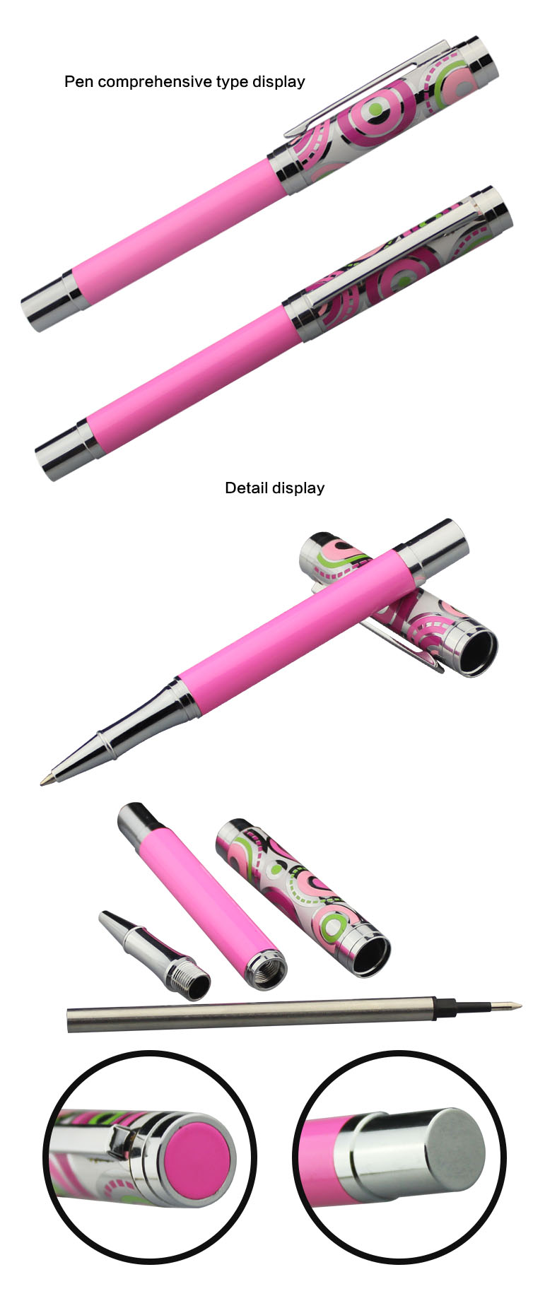 Pens Made -in China Personalized Logo Metal Roller Pen