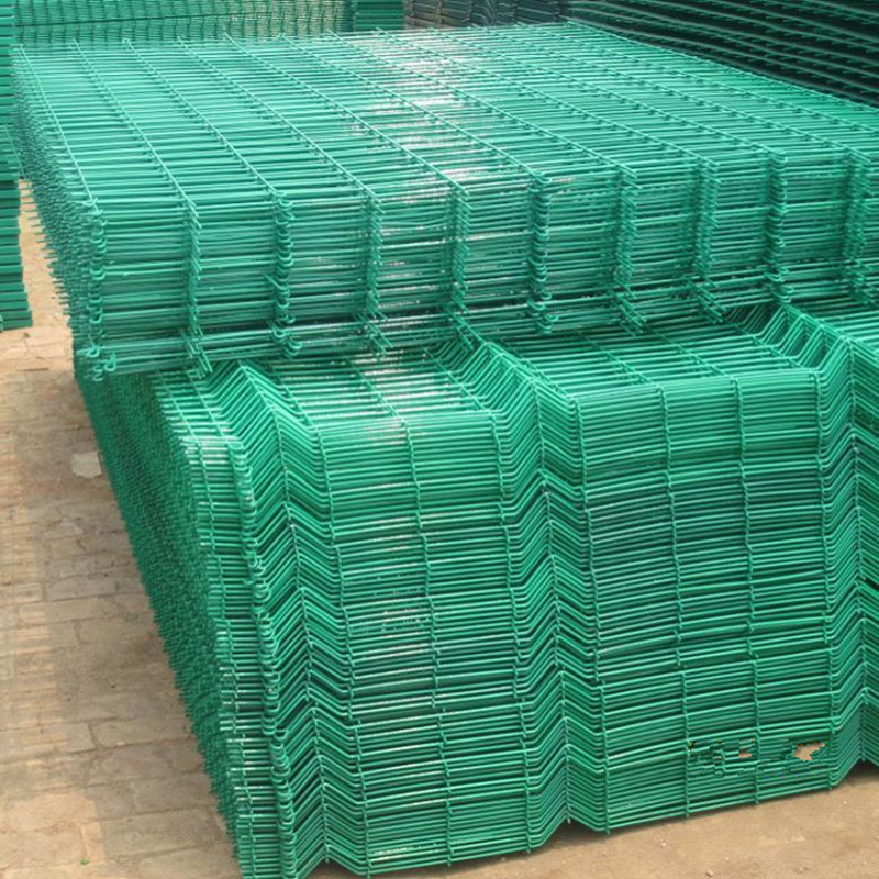 Green PVC Coated Wire Mesh Fence