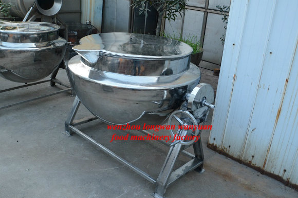 100L Stirred-Free Tilting Steam Heating Jacketed Kettle