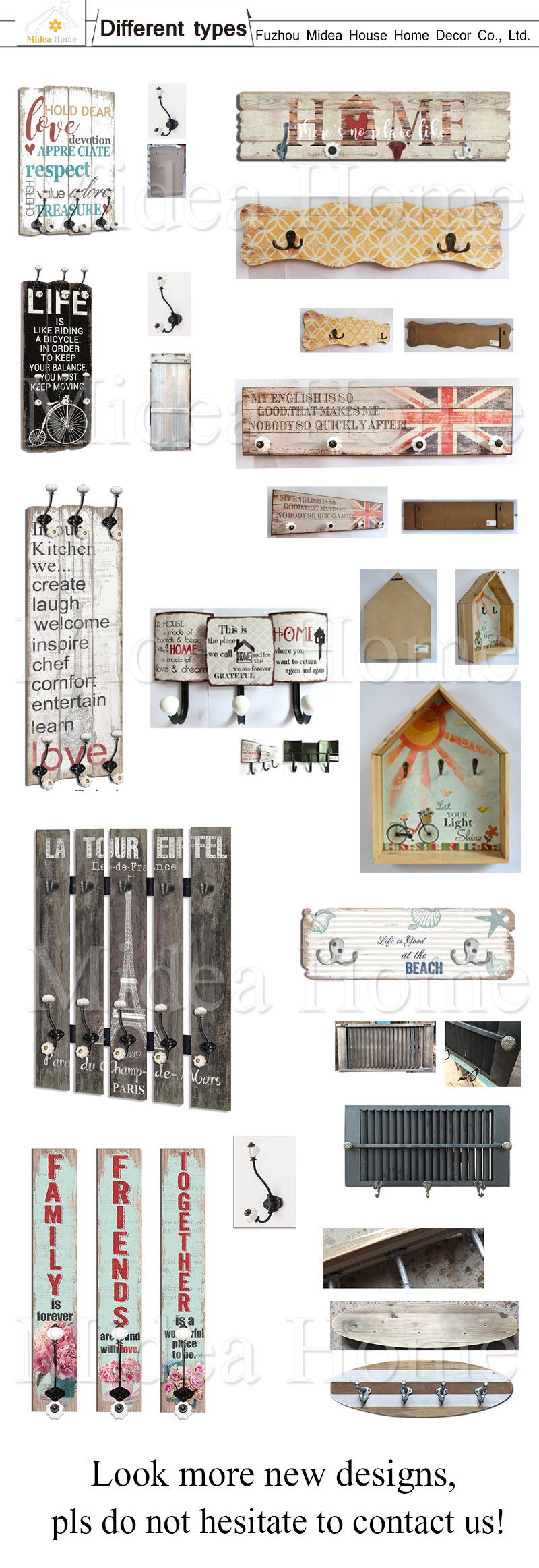 China Factory Supplier Customized Wood/Metal Home Decoration