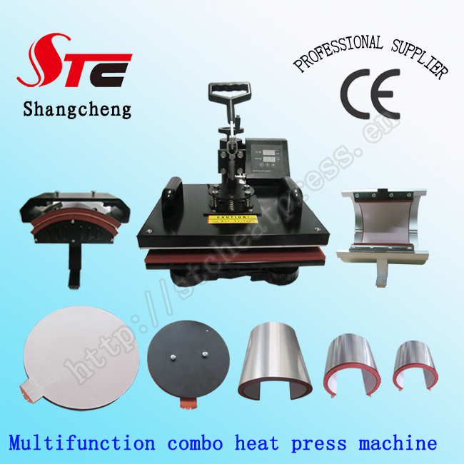 8 in 1 Multifunction Combo Heat Press Machine Multifunction Combo Heat Transfer Machine T-Shirt Printing Machine Stc-SD08