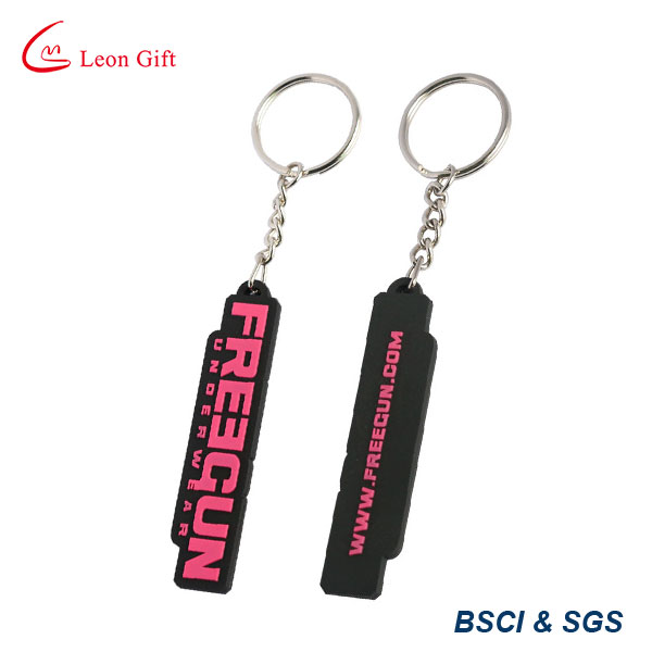 Customized Promotional 2D Soft PVC Rubber Keyring