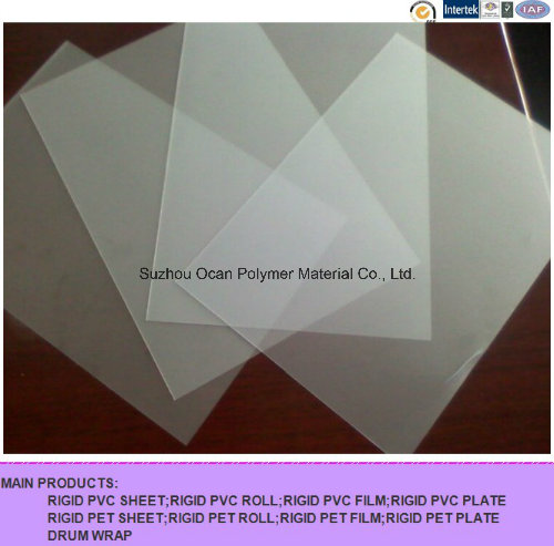 400 Mircon Clear Matt Embossed PVC Sheet for Printing