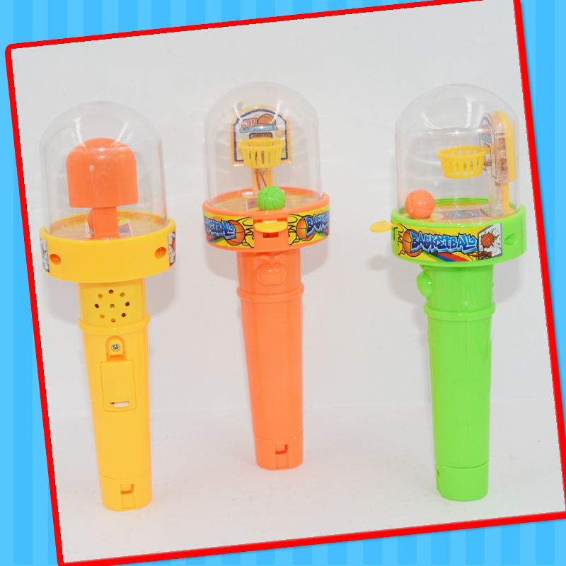 Plastic Shoot Basket Toy Candy Musica Light