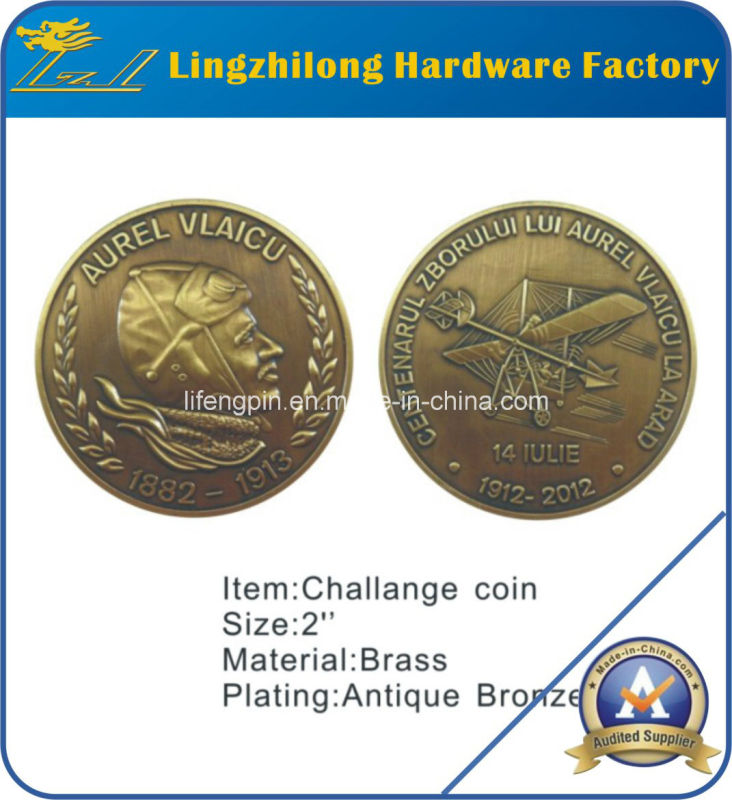 Antique Gold 3D Solider Army Coin