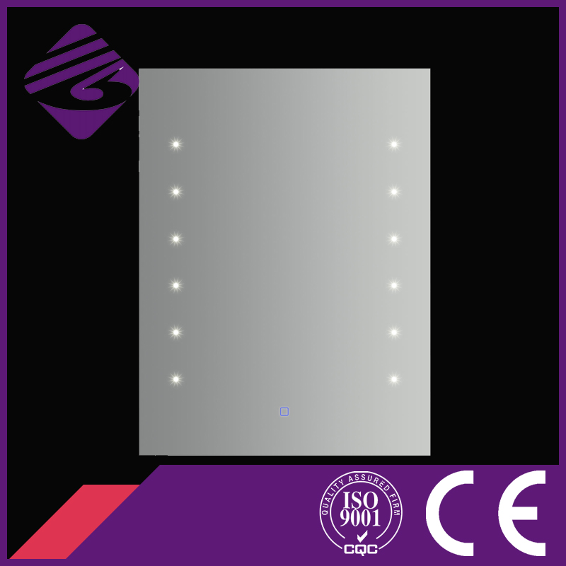 Jnh170 High Quality Square Fogless Bath Point Light LED Mirror Made in Chiina